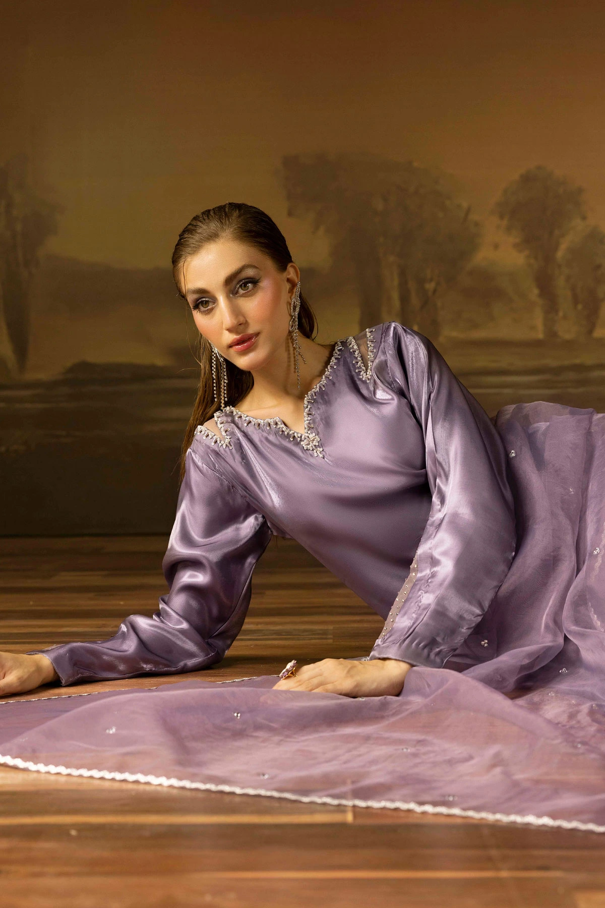 Shiffonz premium silk silhouette farshi shalwar collection - Image 4