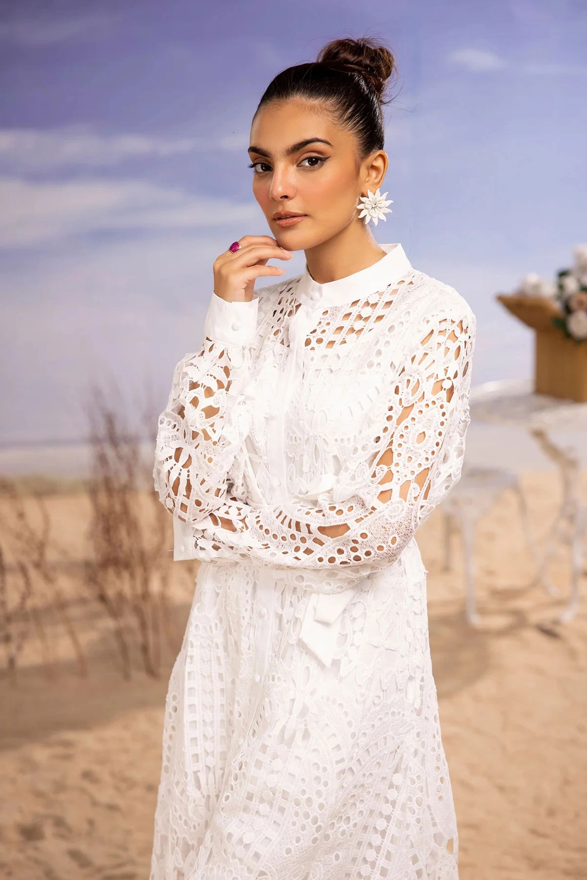 Shiffonz summer hues chikan kari dress - Image 3